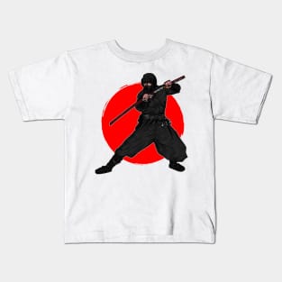 A NINJA WARRIOR Kids T-Shirt